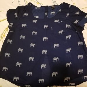 Torrid blue dolman top size 2